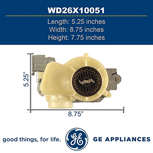 GE WD26X10051 Genuine OEM Pump and Motor Assembly