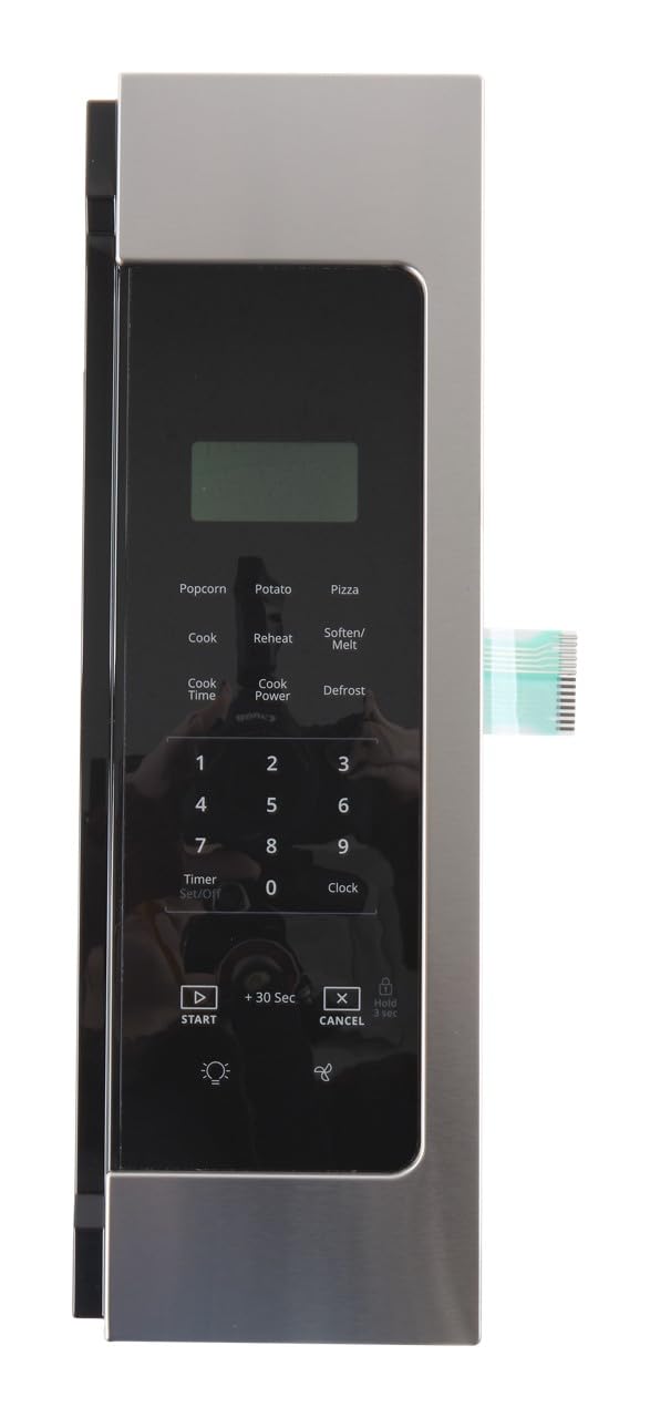 Whirlpool W11175576 W11306302 OEM Microwave Control Panel, Black
