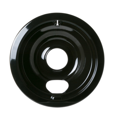 GE WB31M20 Genuine OEM 6" Porcelain Burner Drip Bowl (Black) for GE Electric Ranges