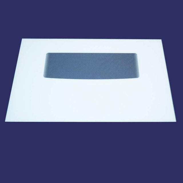 Oven Door Outer Panel Assembly, White