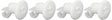 GE WD12X10327 Genuine OEM Roller and Stud Assembly 4 Pack