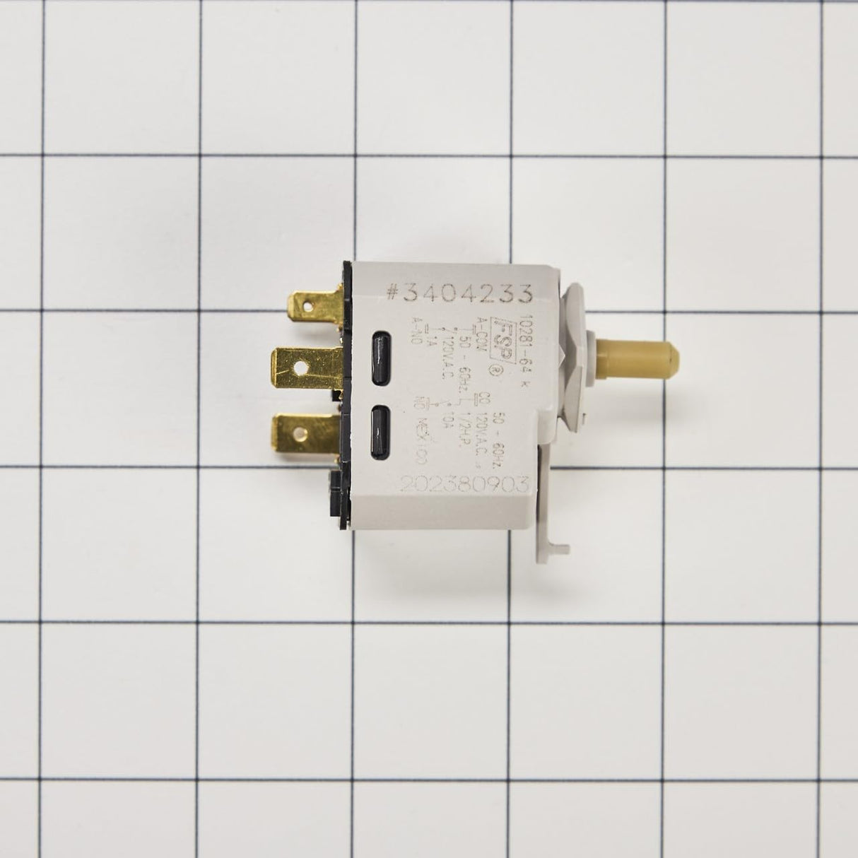 Whirlpool WP3404233 Genuine OEM Dryer Push-To-Start Switch