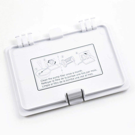 Lg MBL62818307 Washer Drain Pump Filter Access Cover Genuine Original Equipment Manufacturer (OEM) Part