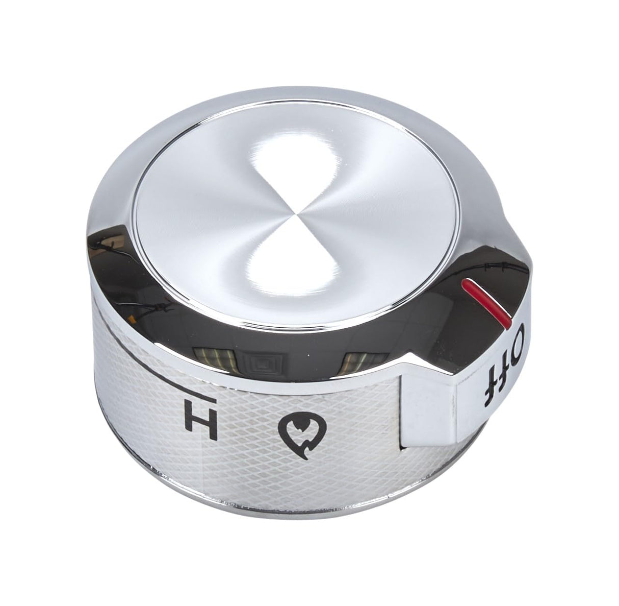 Whirlpool W11030413 Genuine OEM Range Surface Burner Knob, Stainless