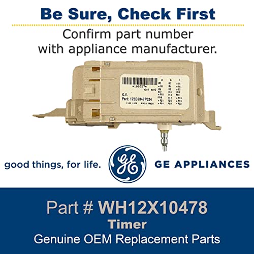 GE WH12X10478 Genuine OEM Timer