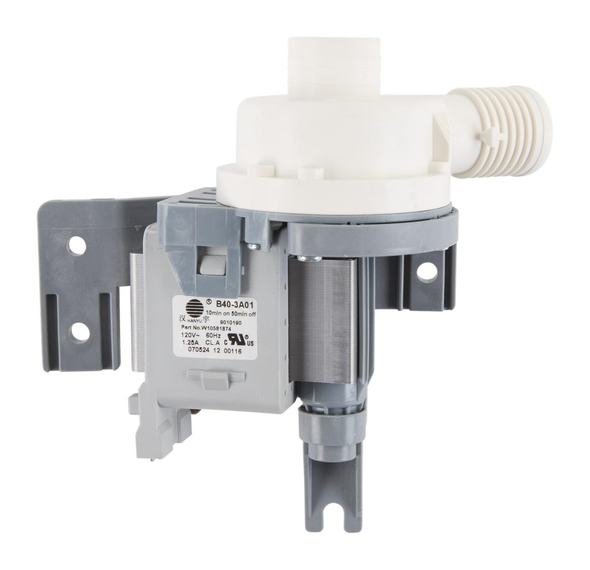 Whirlpool WPW10581874 Genuine OEM Washer Drain Pump
