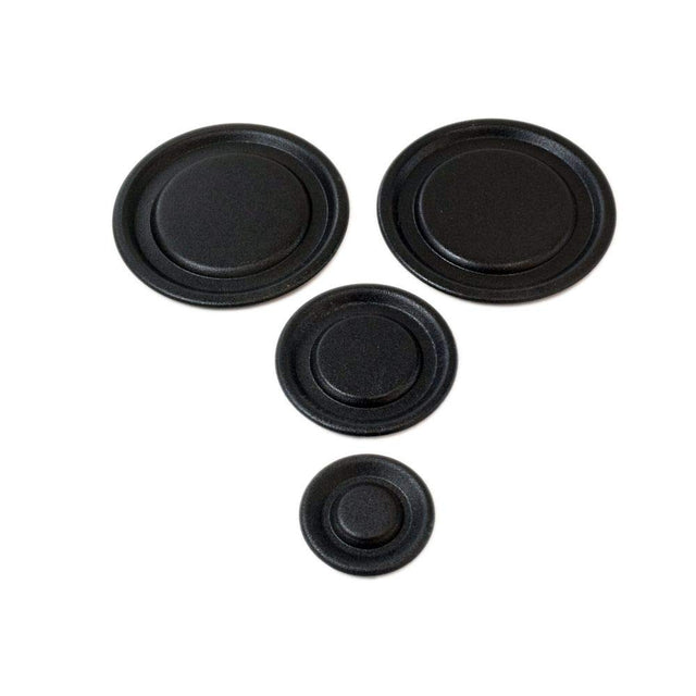 Whirlpool W11173535 Range Surface Burner Cap Set (Black) Genuine Original Equipment Manufacturer (OEM) Part