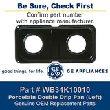 GE Drip Bowls WB34K10010 replacement part