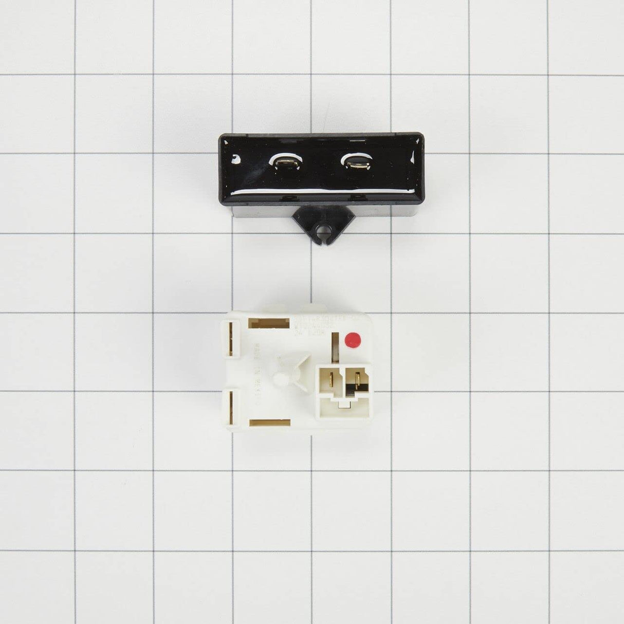 Whirlpool W10613606 Genuine OEM Refrigerator Compressor Start Device and Capacitor