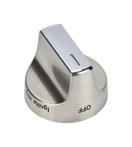 Whirlpool W11122880 Genuine OEM Range Surface Burner Knob, Stainless