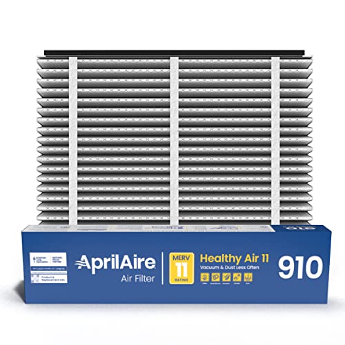 AprilAire 910 Replacement Filter for AprilAire Whole House Air Purifiers - MERV 11, Clean Air & Dust, 25x20x4 Air Filter (Pack of 1)