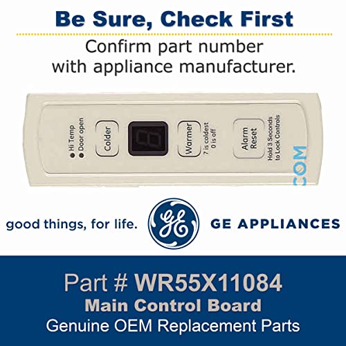 GE WR55X11084 Genuine OEM Main Control Board Assembly (White)