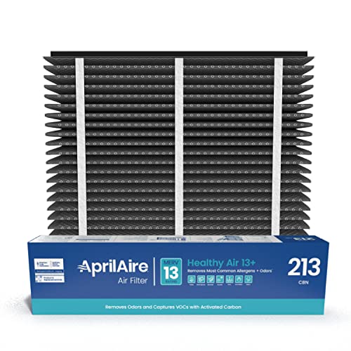 AprilAire 213CBN Replacement Filter for AprilAire Whole House Air Purifiers - MERV 13 with Carbon, Healthy Home Allergy + Odor Reduction, 20x25x4 Air Filter