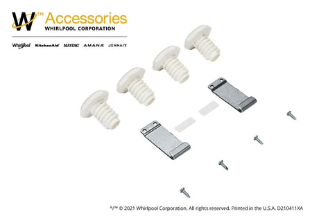 Whirlpool W10869845 Genuine OEM Stacking Kit For Washers & Dryers – Replaces W10298318RP, W10761316, 12774, 4502692, 52774, PS12069913, W10298318