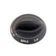 Gas Range Surface Burner Control Knob
