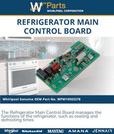 Whirlpool Circuit Boards and Touch Pads WPW10503278 replacement part