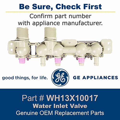 GE WH13X10017 Genuine OEM Water Inlet Valve