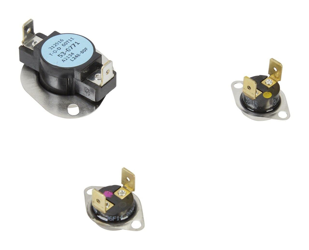 Whirlpool LA-1053 Genuine OEM Dryer Thermostat Kit