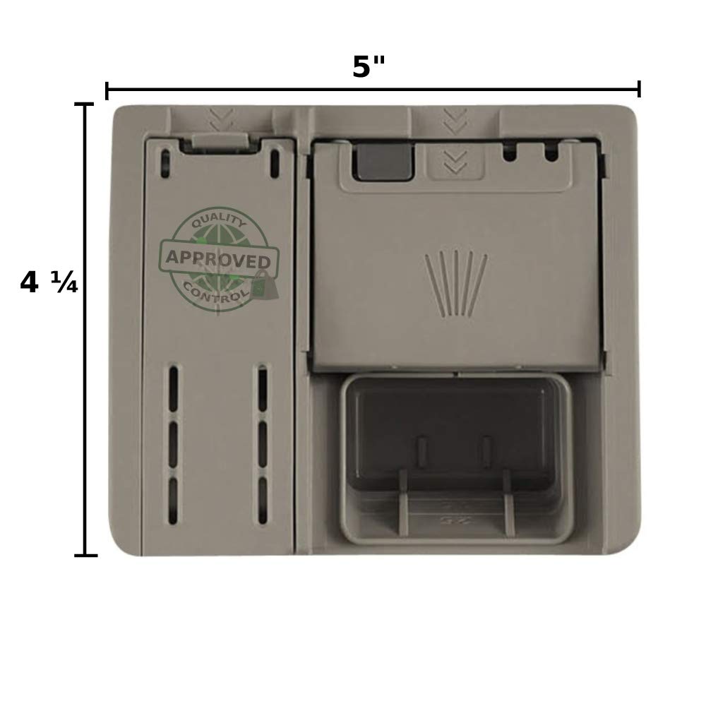 Bosch 00645208 Genuine OEM Detergent Dispenser Assembly (Gray) for Bosch Dishwashers