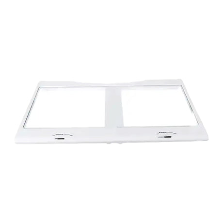 Samsung DA97-20333B Refrigerator Crisper Drawer Cover + Shelf Assembly, White (Replaces: DA97-20333A, DA97-20900A)
