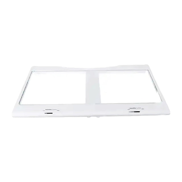 Samsung DA97-20333B Refrigerator Crisper Drawer Cover + Shelf Assembly, White (Replaces: DA97-20333A, DA97-20900A)