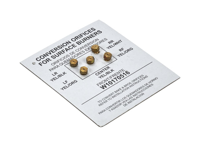 Whirlpool WPW10170516 Genuine OEM Gas Range LP Orifice Conversion Kit