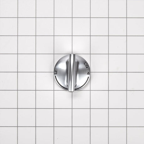 Whirlpool WP74009147 Genuine OEM Gas Range Top Burner Control Knob, Stainless Steel