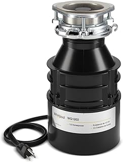 Whirlpool 84211602 1/2 HP in-Sink Food Disposer, Black