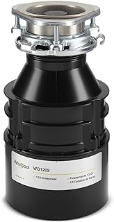 Whirlpool 84211601 1/2 HP in-Sink Food Disposer, Black