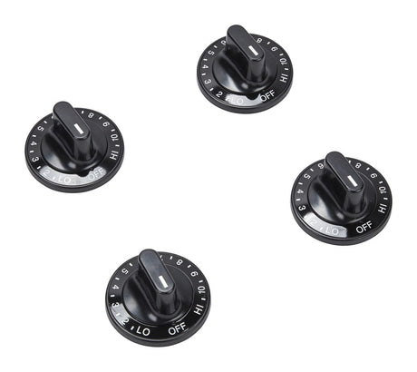 Whirlpool 12200035 Genuine OEM Range Surface Burner Control Knobs, Set of Four