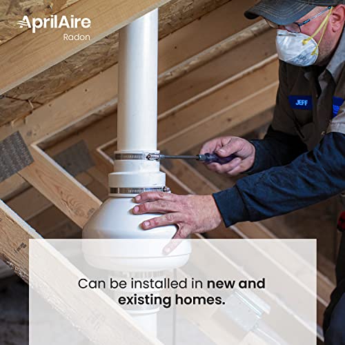 Aprilaire ARNHPF Quiet Energy Efficient Radon Mitigation Fan for Basement, Crawlspace or Slab Application, Indoor/Outdoor, Moderate to Tight Soils