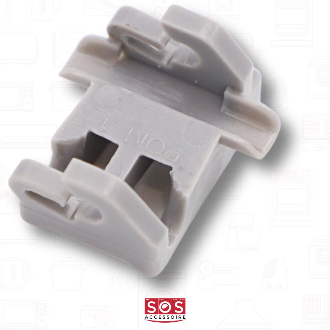 Bosch 00611474 Genuine OEM Tine Row Clip (Gray) for Bosch Dishwashers