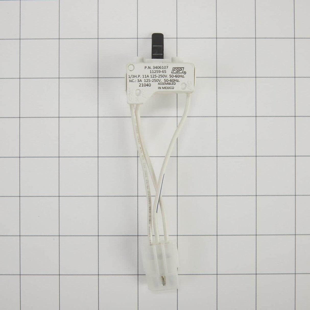 Whirlpool WP3406107 Genuine OEM Dryer Door Switch Assembly