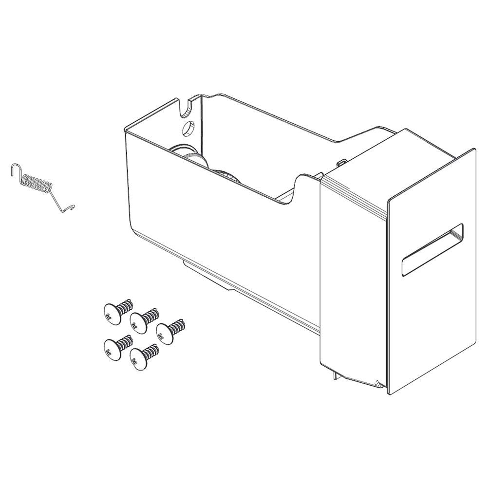 SAMSUNG DA97-17285A Refrigerator Ice Bucket & Auger Assembly, Ice Container, Genuine Original Equipment Manufacturer (OEM) Part