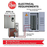 Rheem Tankless Water Heaters RTEX-18 replacement part