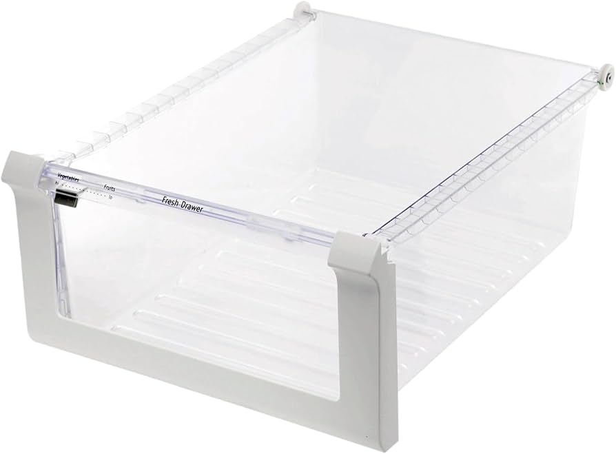 5304508854 Crisper Pan Assembly with Roller Genuine Original Equipment Manufacturer (OEM) Part