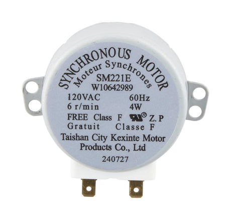 Whirlpool W10642989 OEM Microwave Turntable Motor, White
