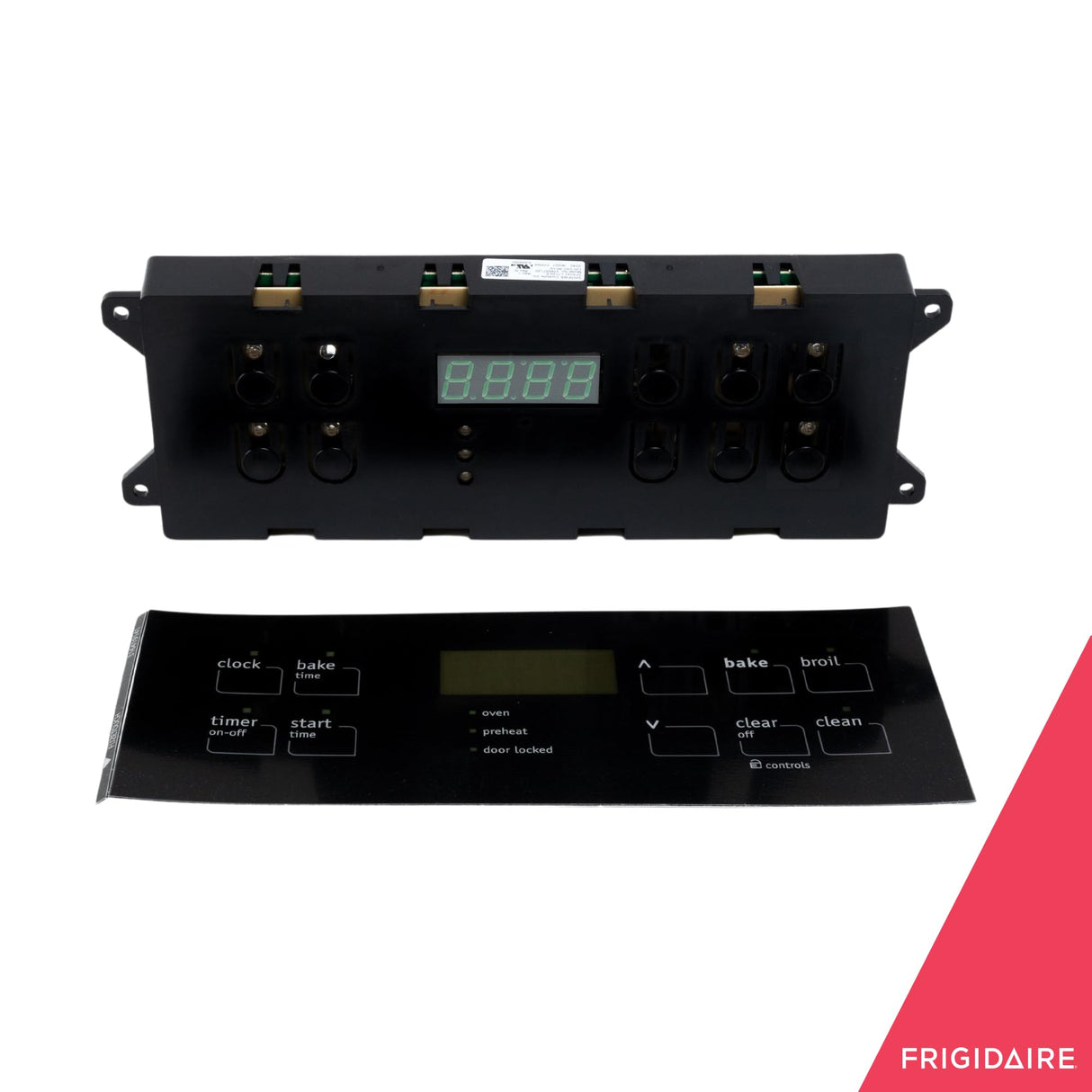 Frigidaire 318414213 Oven Control Board and Clock for Electric Ranges and Stoves, Black
