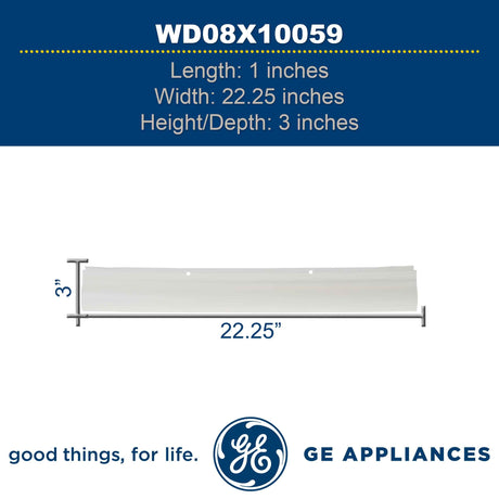 GE WD08X10059 Genuine OEM Seal For Door Bottom (White)