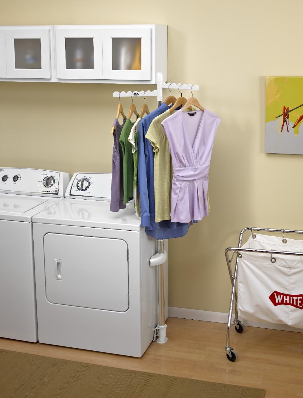 Laundry Appliance Hanger Rack