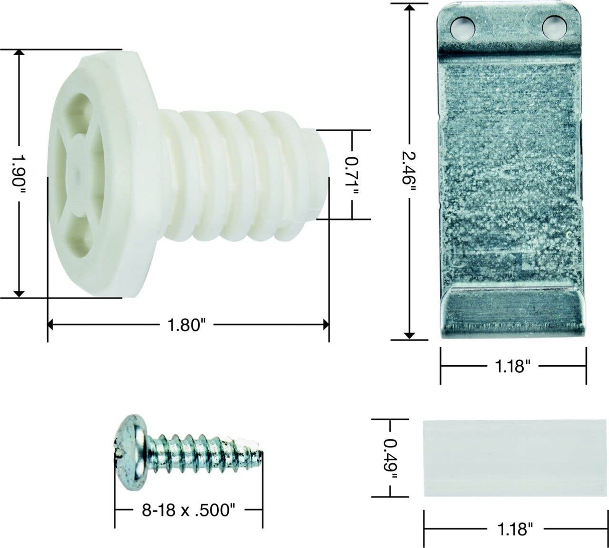 Whirlpool W10869845 Genuine OEM Stacking Kit For Washers & Dryers – Replaces W10298318RP, W10761316, 12774, 4502692, 52774, PS12069913, W10298318