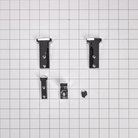 Whirlpool 819342 Genuine OEM Refrigerator Door Handle End Cap Kit, Chrome