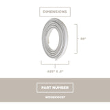 GE Dishwasher Seals and Gaskets WD08X10057 replacement part