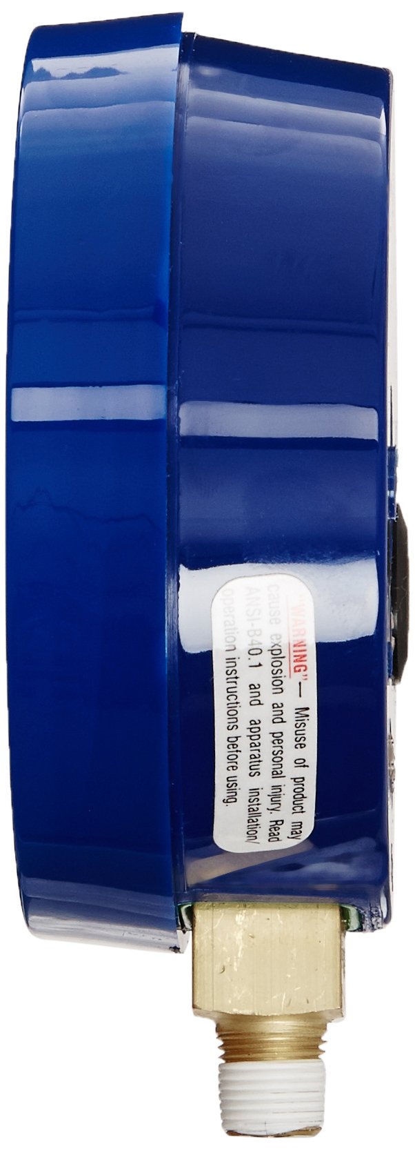 Yellow Jacket 49516 3-1/2" L/F (Degrees F) Blue Compound Gauge, 30", 0-300 psi, R-22/410A