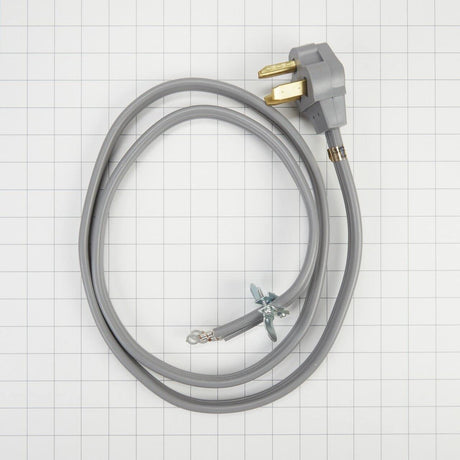 Whirlpool PT500L Genuine OEM Power Cord For Electric Dryers, Gray – Replaces W10833039