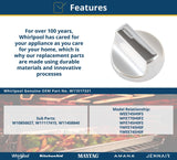 Whirlpool Knobs W11517331 replacement part