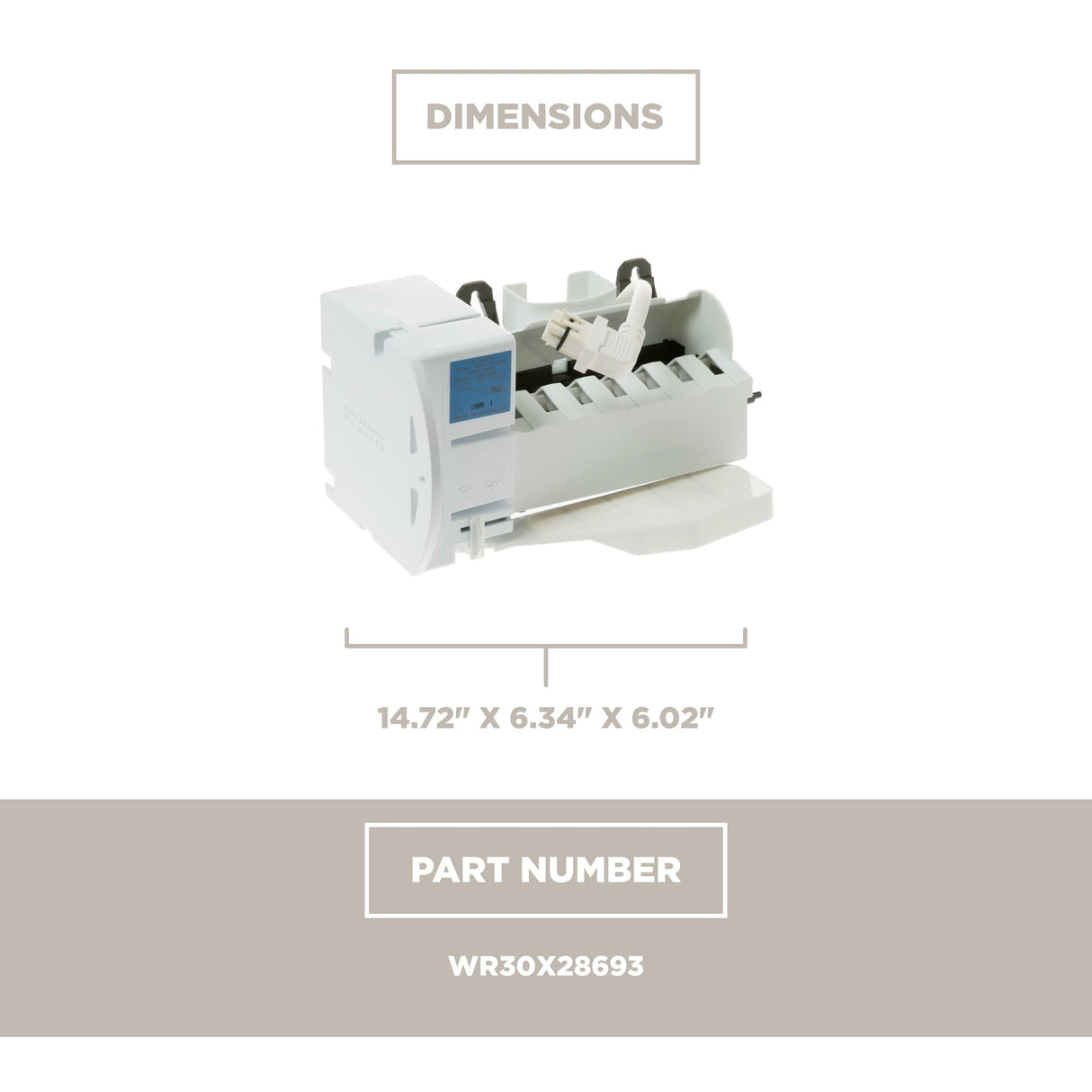 GE WR30X28693 Refrigerator Ice Maker
