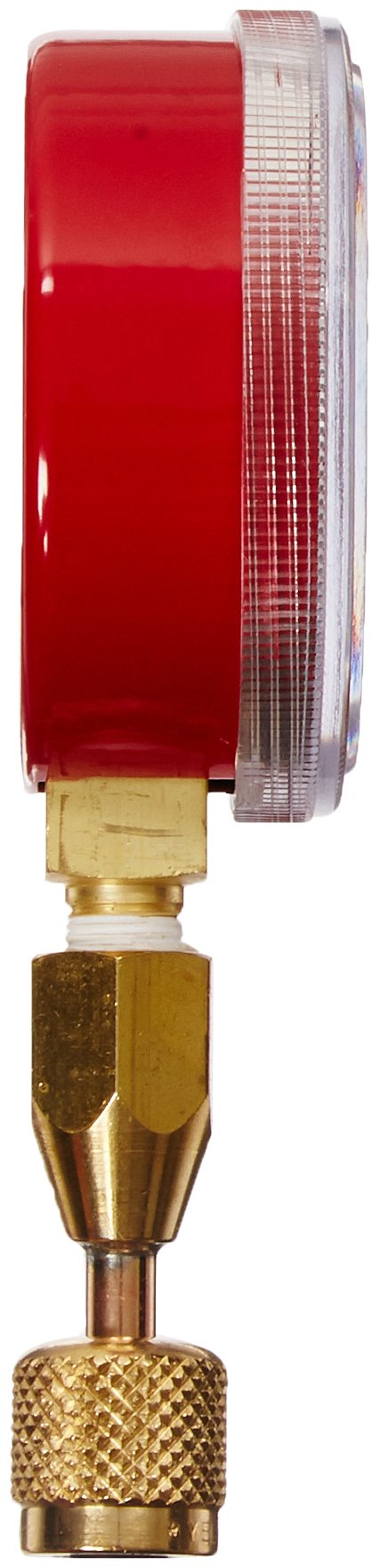 Yellow Jacket 40331 Red Pressure Gauge with 19110 Quick Coupler