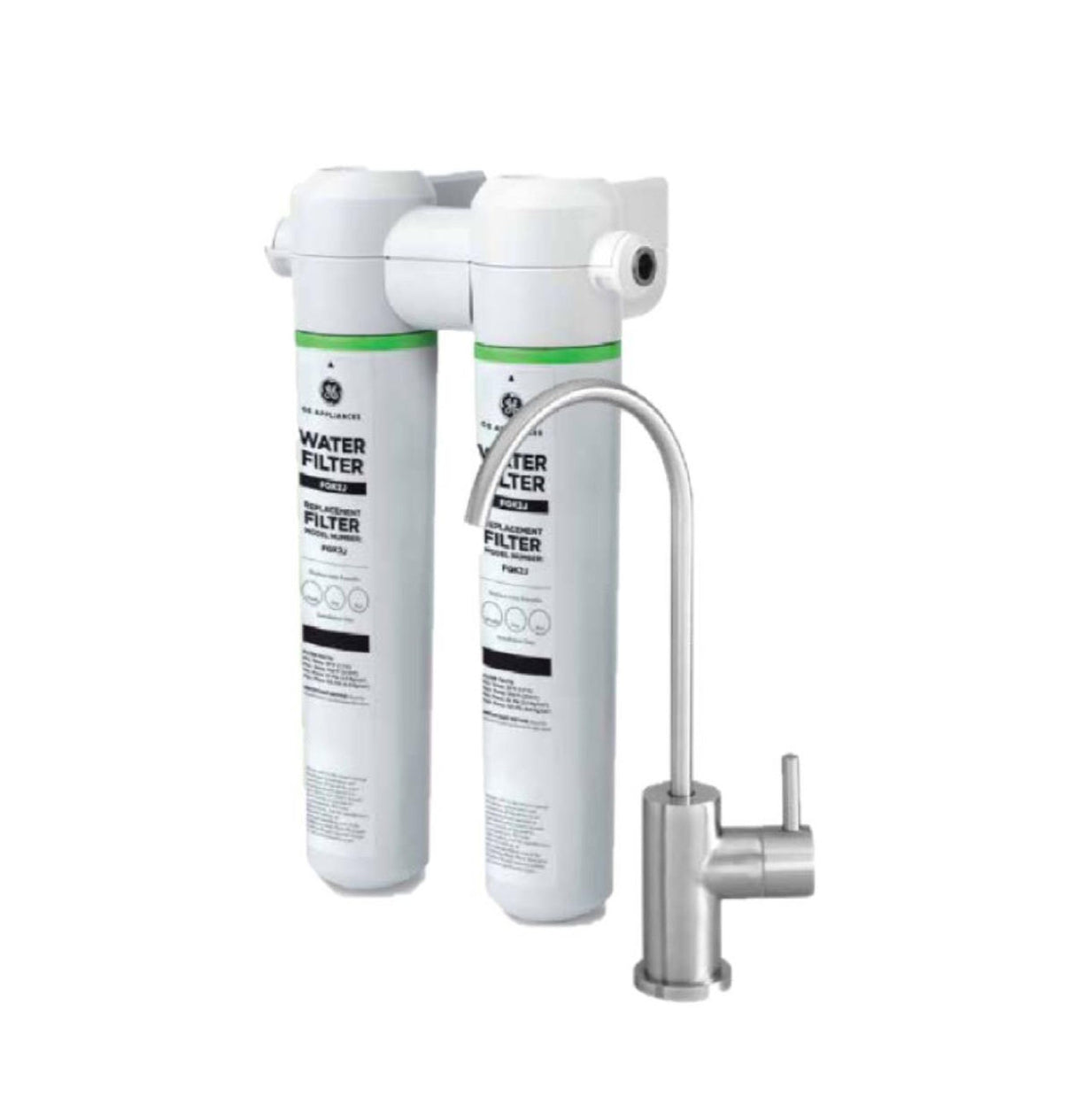 GE GXK255TBN Dual Stage Under Sink Water Filtration System with Faucet