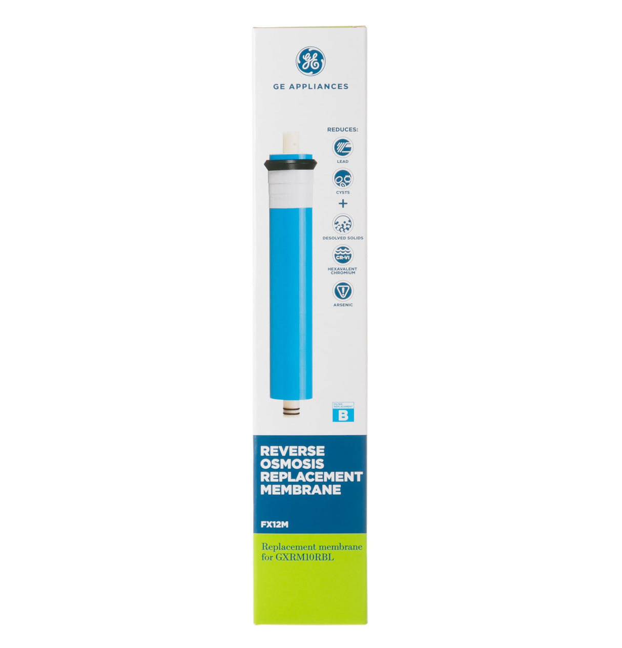 GE FX12M Reverse Osmosis Replacement Membrane,Blue/White